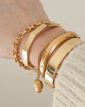 Amazing Sculptural Vintage Bangle 14K Gold 1970s