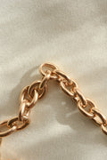The Little Mermaid Sizeable Anchor Bracelet 14K Rose Toned Gold 1960s