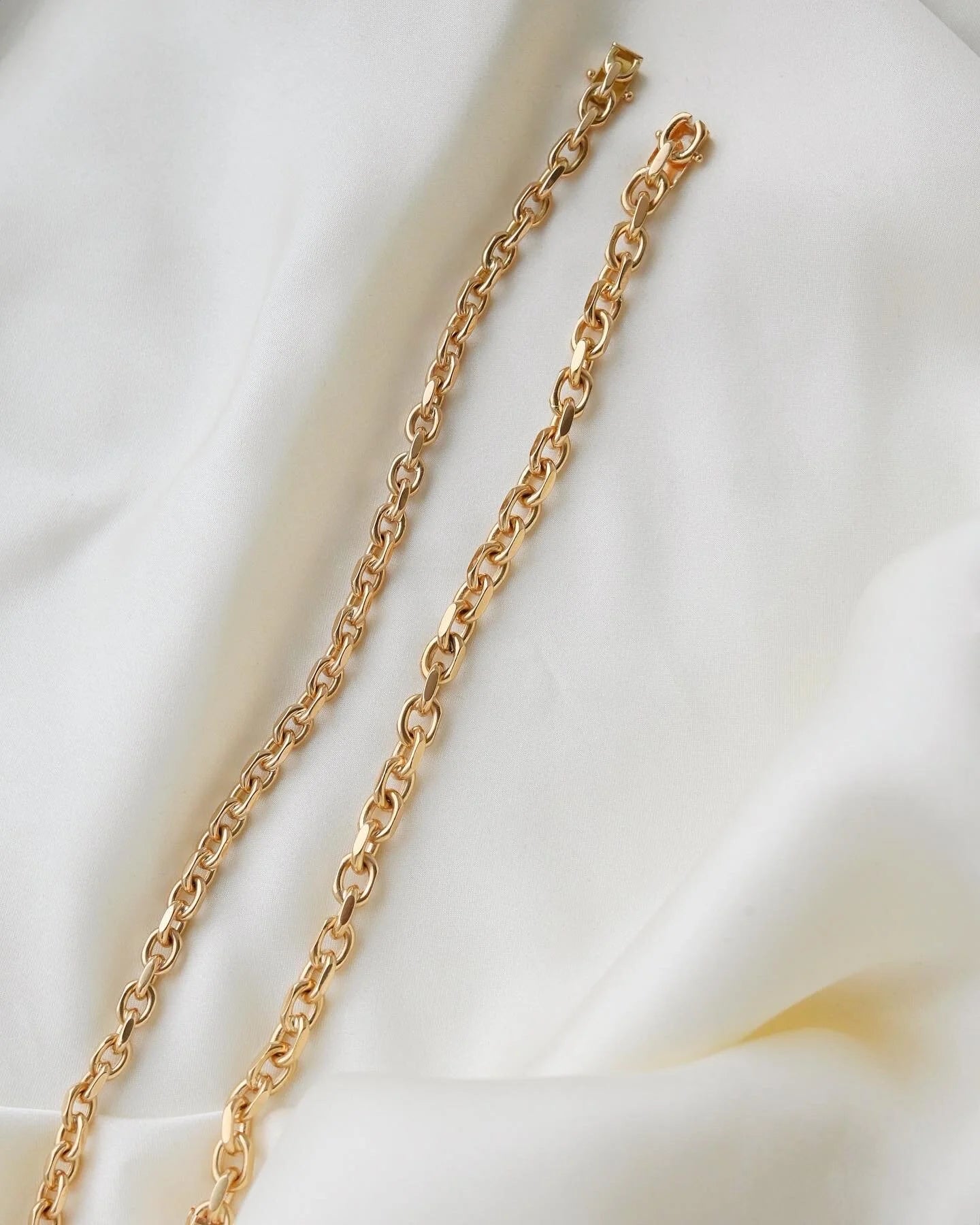 Amazing Swedish Vintage Anchor Bracelets 18K Gold
