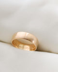 Soft Textured Swedish Vintage Wedding Band 18K Gold