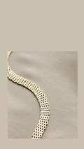 Beautiful Vintage Brick Link Bracelet 14K Gold 1960s
