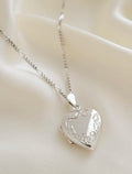 The Cutest Vintage Silver Puffy Silver Heart Locket Pendant