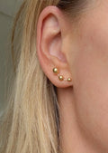 Perfect Vintage Climber Studs 18K Gold