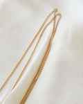 Super Long Super Versatile Curb Link Chain 14 Gold