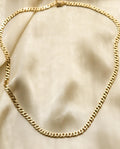 Glowing 1970s Curb Link Chain 14K Gold