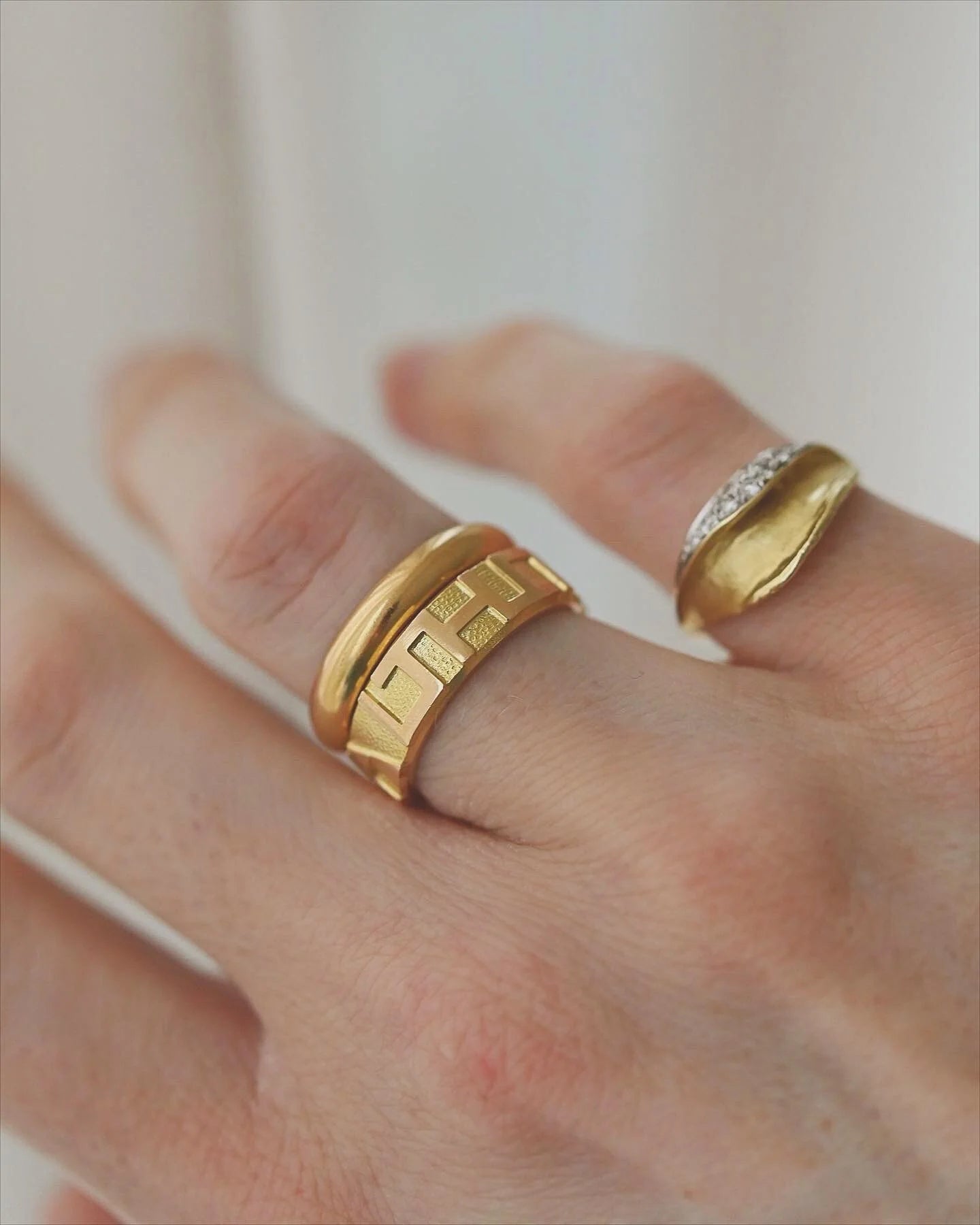 The Coolest LTH Ring Rose and Yellow Gold 18K Gold 1972