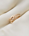 Rare Vintage Puzzle Ring Size 9.25 US 18K Rose Gold