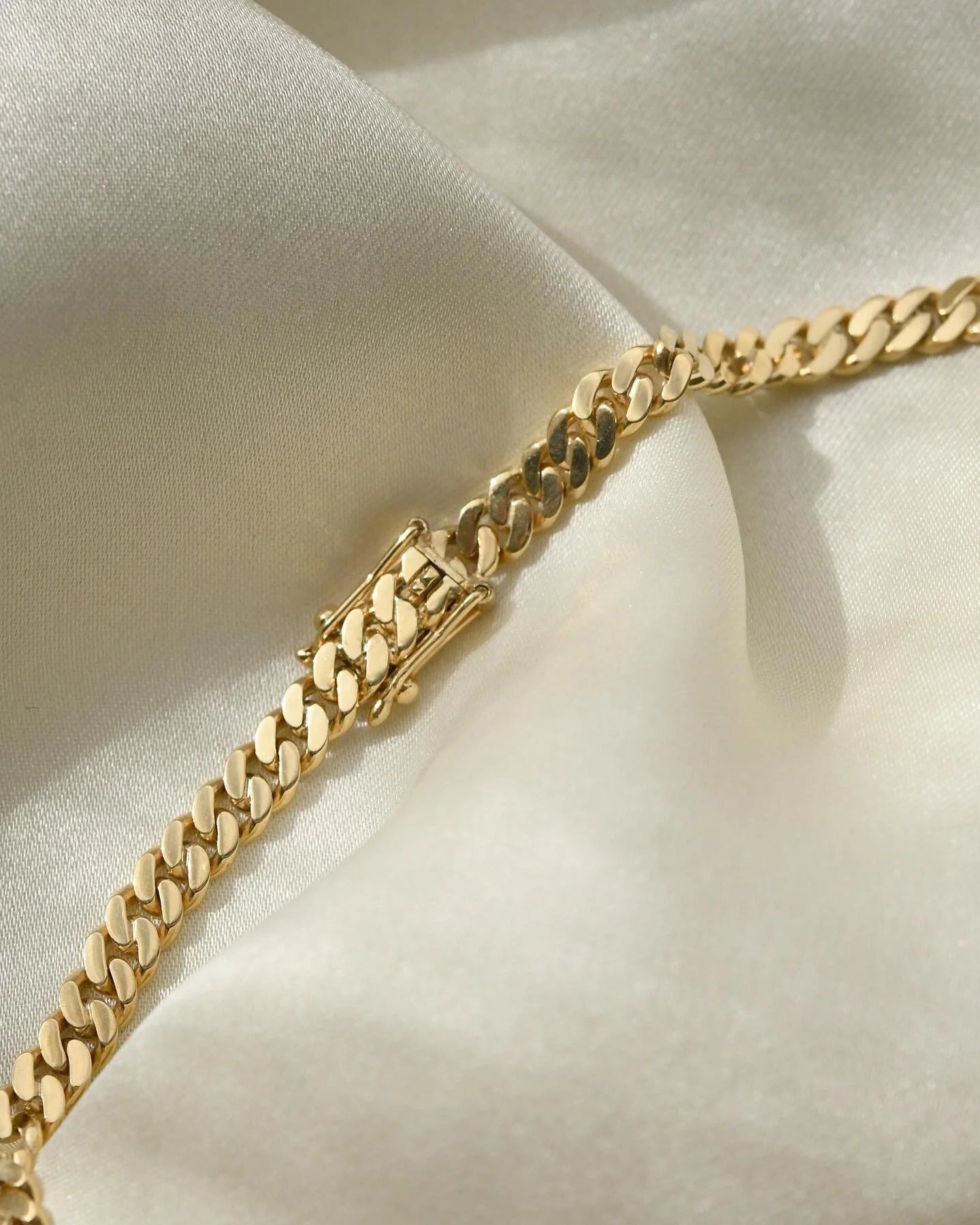 Vintage Viggo Pedersen Curb Link Chain 14K Gold 1960s
