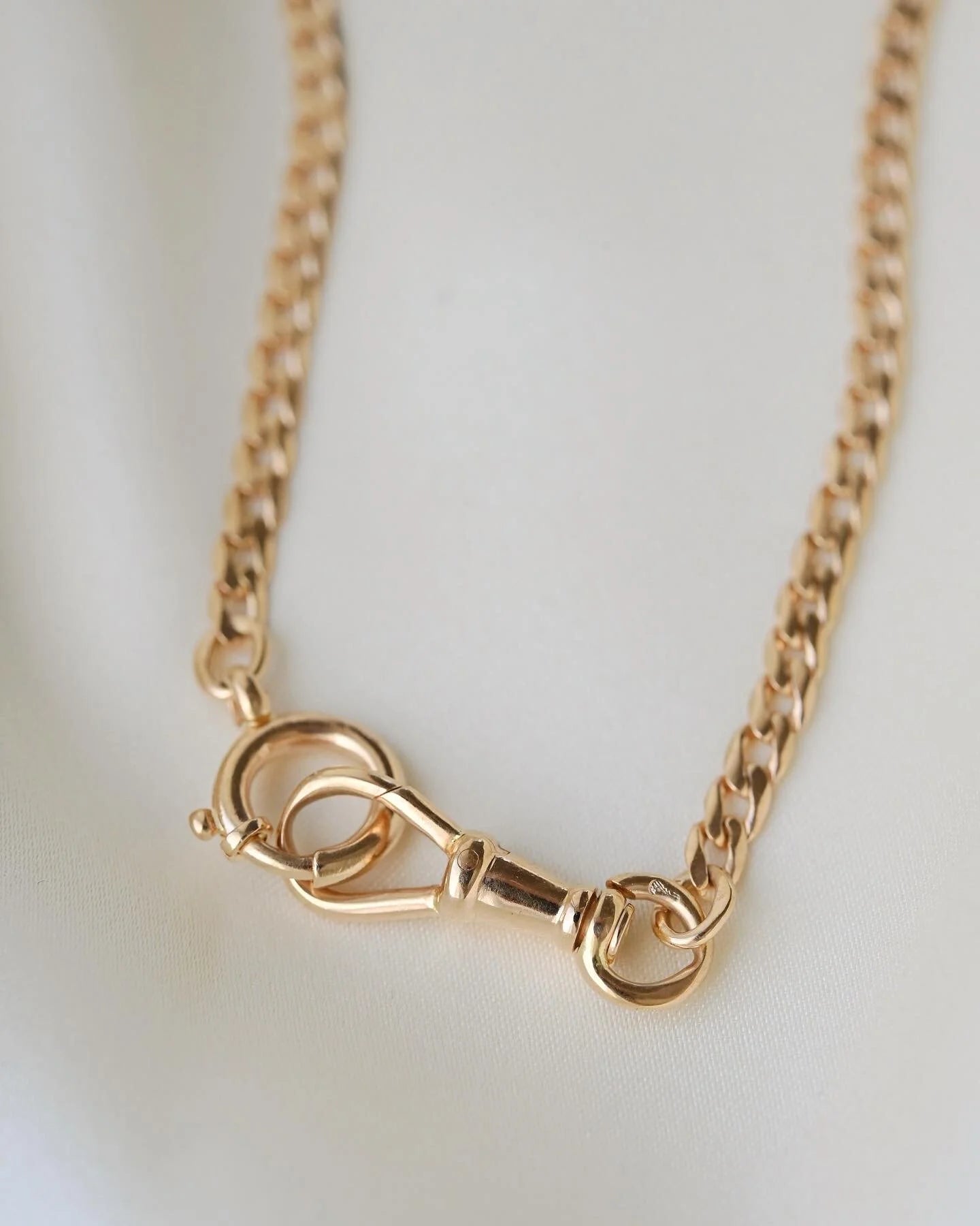 Rare 19 Inches Antique Watch Chain 18K Gold