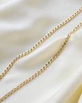 Long 40 Grams Vintage Curb Link Chain 18K Gold