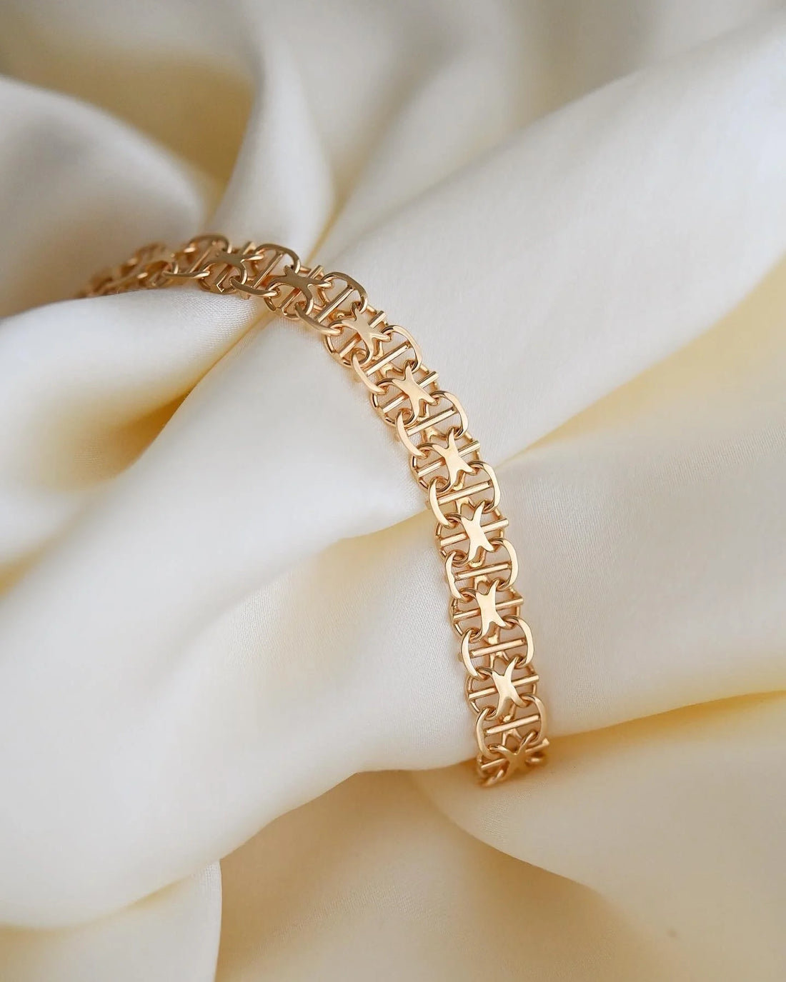 Gorg Swedish Link Bracelet 18K Gold 1967