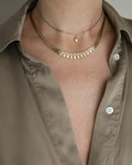 Stunning Brick Link Necklace 14K Gold 1960