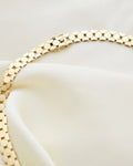 Super Rare Magnificent Bee Cell Link Necklace Danish Vintage 14K Gold 1960