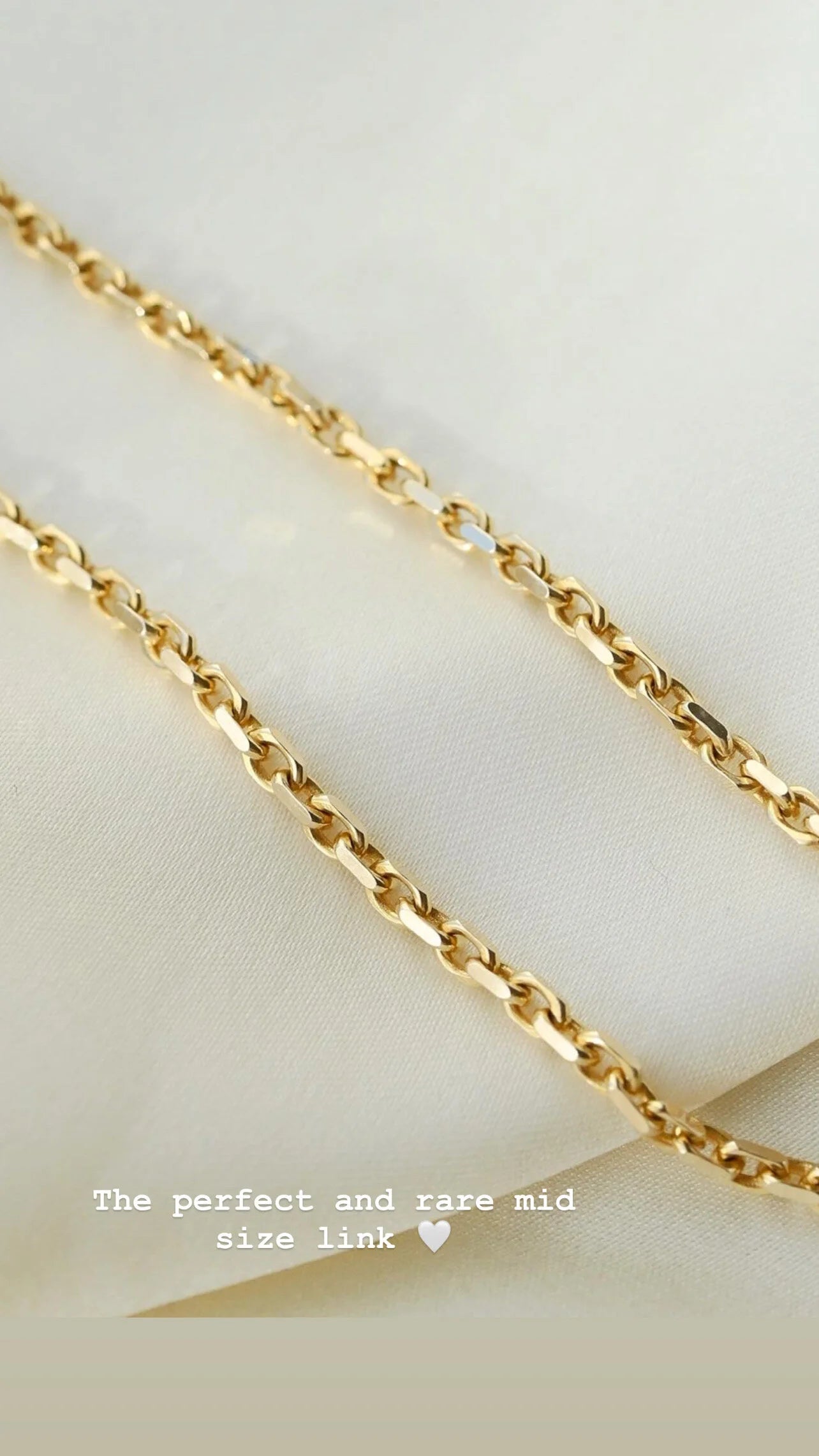Rare Danish Mid Size Anchor Link Chain 14K Gold
