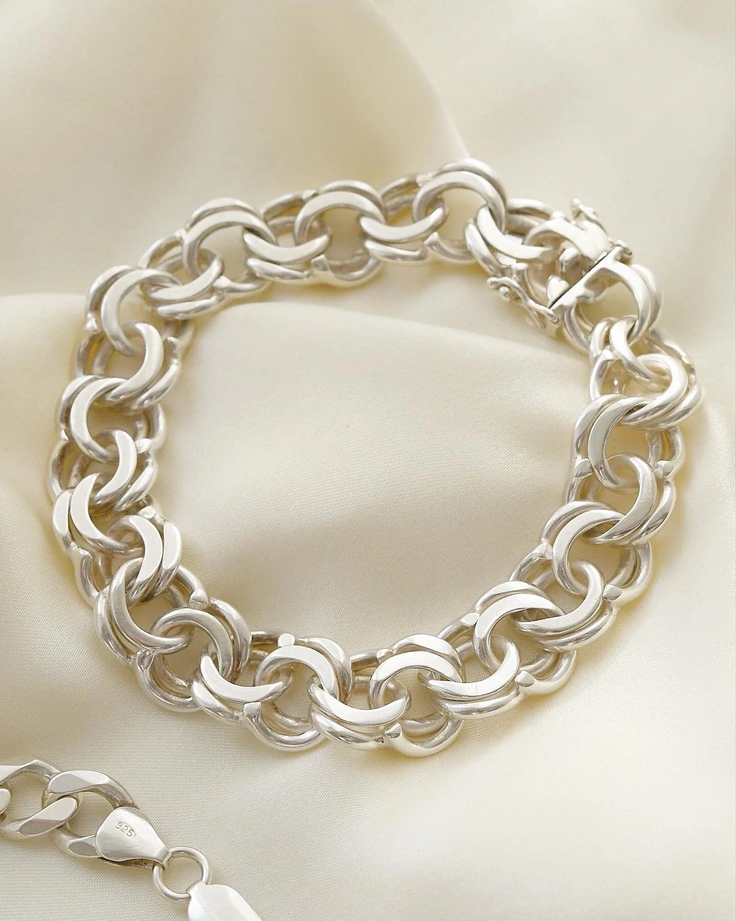 Vintage Silver Bracelet Bracelets Sold Separately Curb or Bismarck