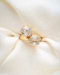 Gorgeous Antique Quartz Crystal Ring 23K Gold 1914