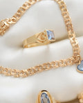 The Blue Collection 18K Gold Bracelet & Rings