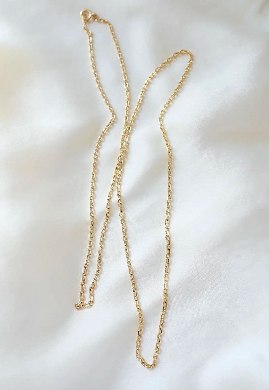 Extraordinary Beautiful Double Wrap Vintage Anchor Link Necklace 18K Gold