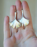 Dreamy Ginkgo Demi-parure W Cuff, Earrings and Ring