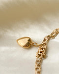 Gorg Bismarck Chain with Puffy Heart 14K Gold 1966