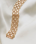 Perfect Vintage Star Pattern Link Bracelet 18K Gold