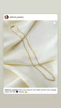 Rare Danish Mid Size Anchor Link Chain 14K Gold