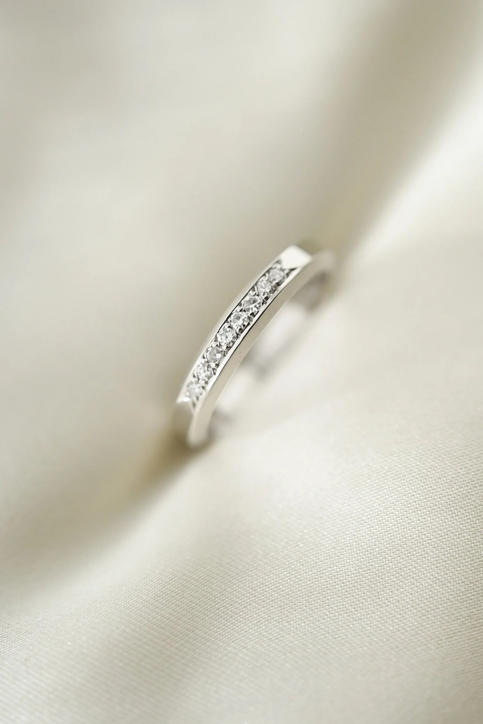 Beautiful Swedish Diamond Band by K & E Carlson 1969