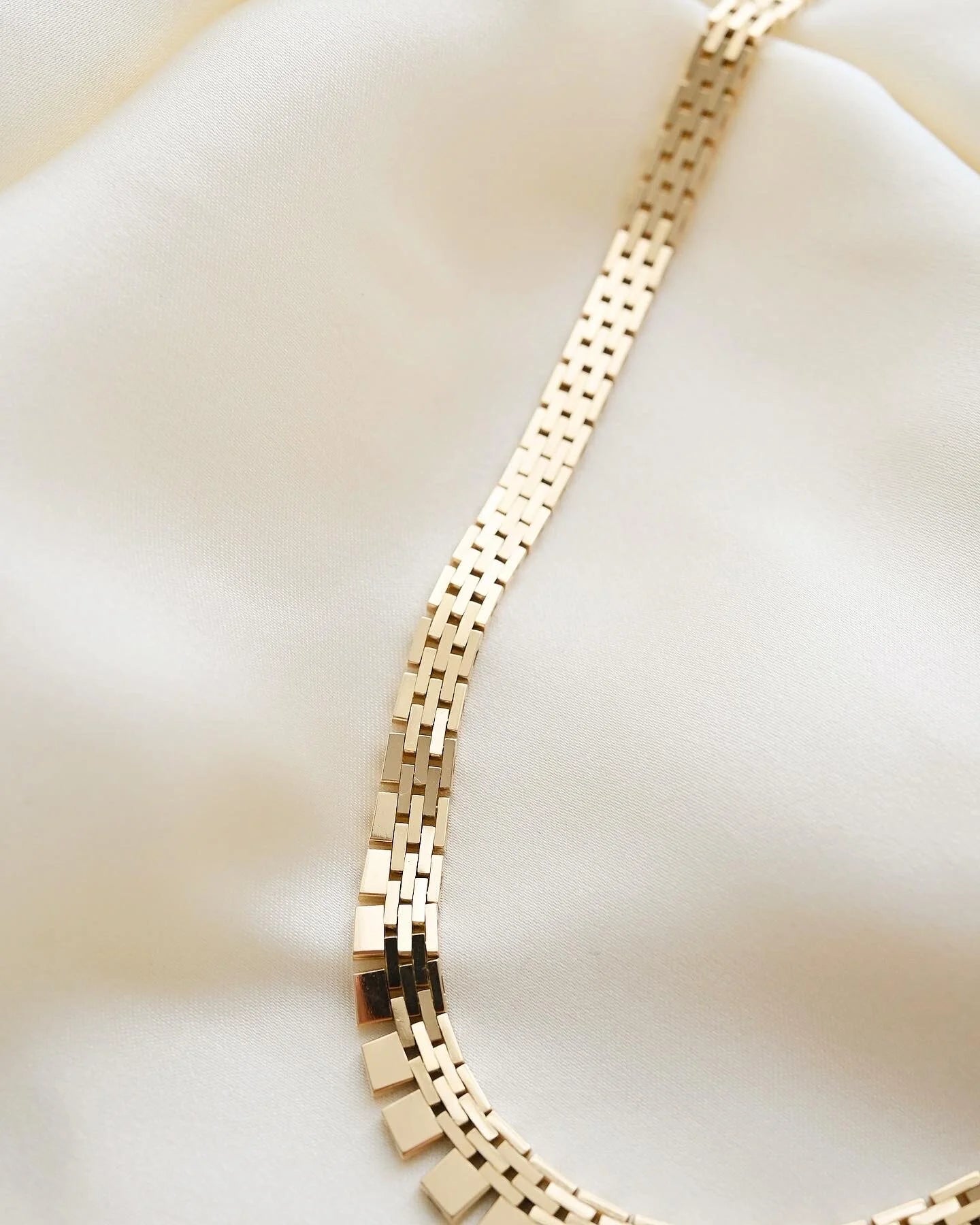 Danish Vintage Cleopatra Necklace 14K Gold 1970
