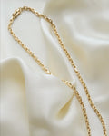 Sublime Long Heavy Danish Vintage Anchor Link Chain 14K Gold