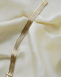 Amazing Danish Vintage Double Row Geneva Bracelet 14K Gold