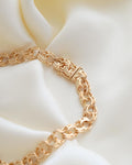 Stunning Heavy Swedish Bismarck Bracelet 18K Gold 1960