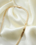 Stunning Brick Link Necklace 14K Gold 1960
