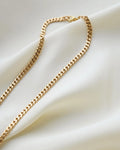 Beautiful Swedish Vintage Curb Link Chain 18K Gold