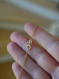 The Perfect 18K Solid Gold Diamond Drop Necklace