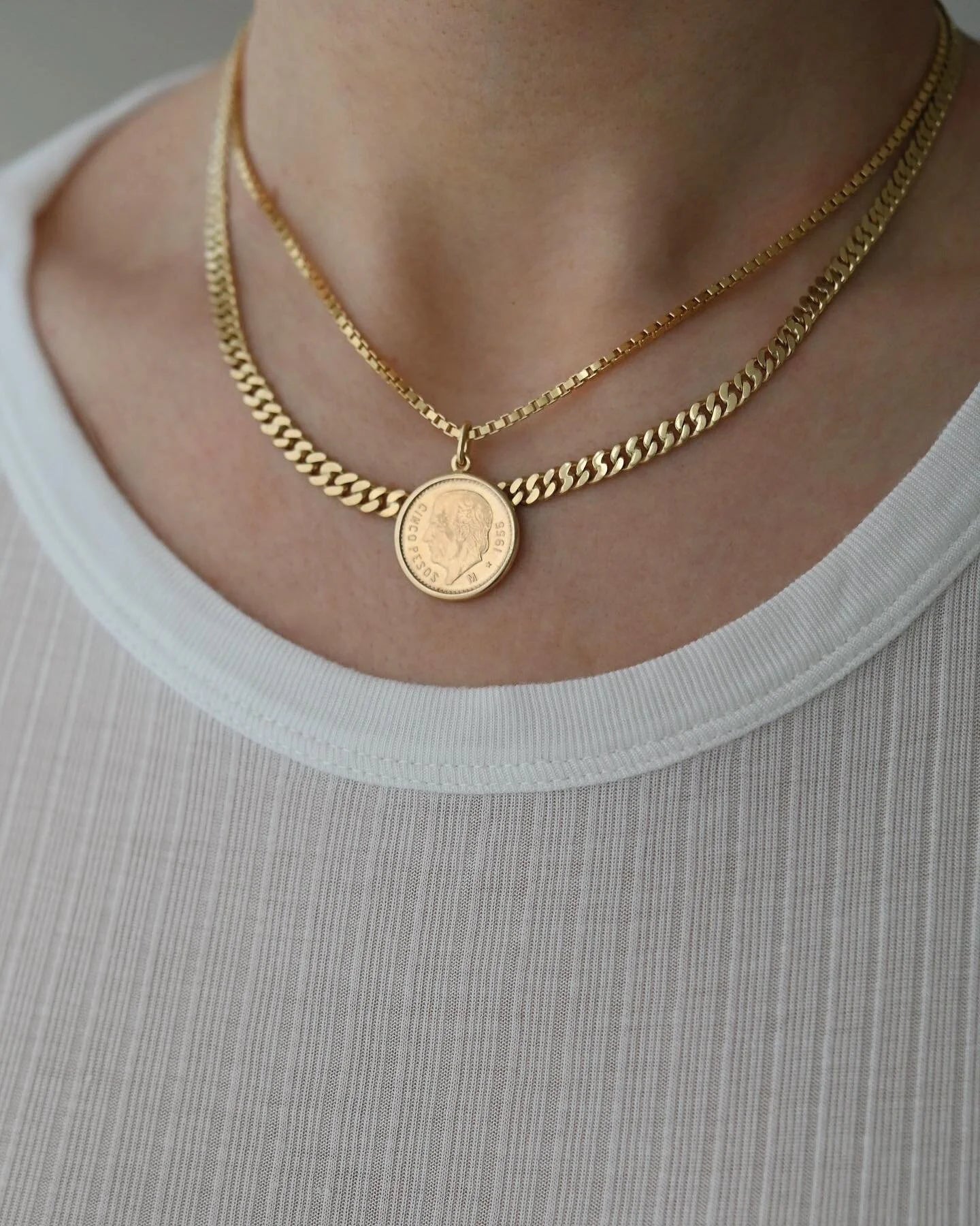 High Carat Vintage Coin Pendant 22K Gold 1955