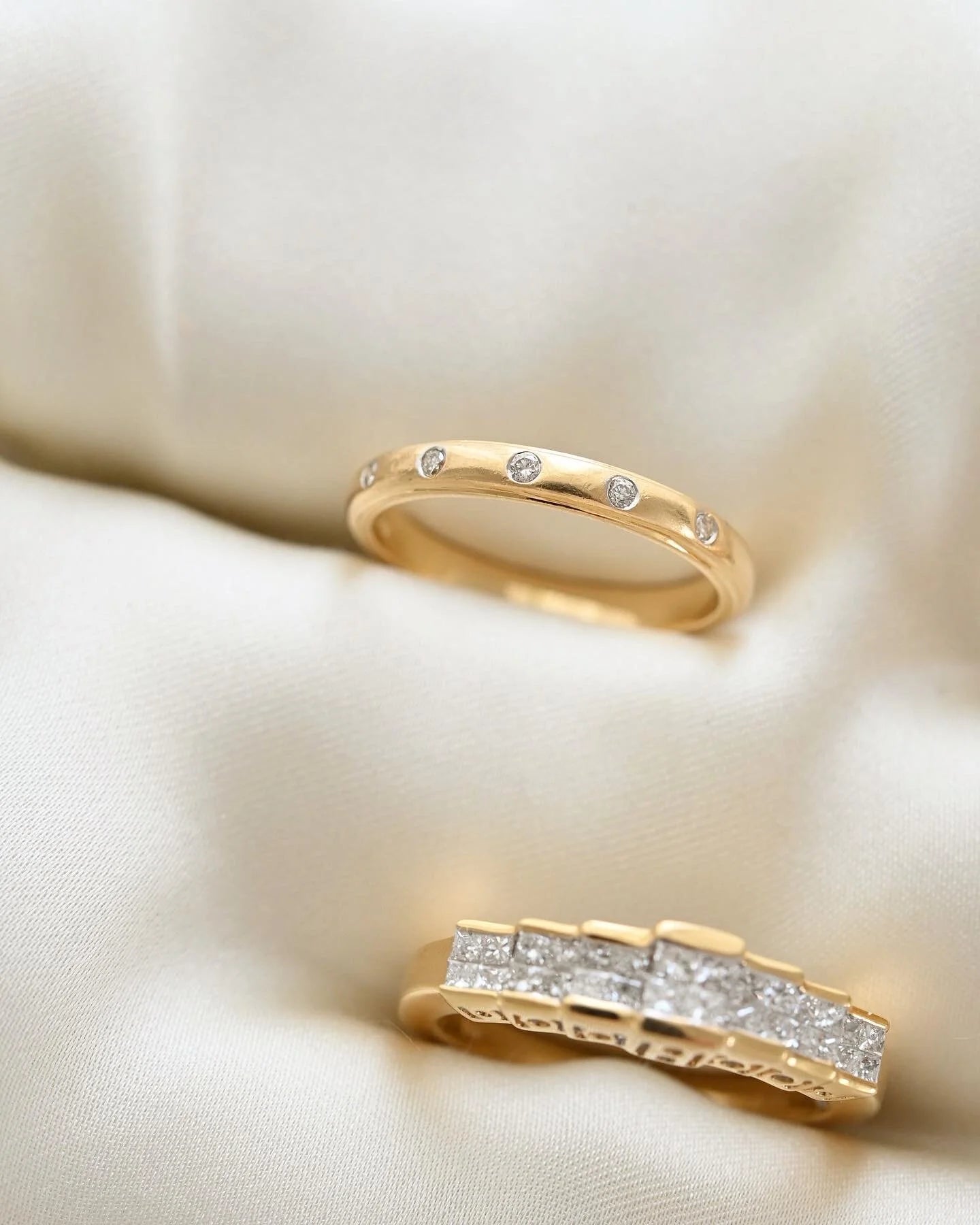 Great Estate Stacking Diamond Band 18K Gold