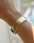 Rare Big 7.15 Inches Perfect Bangle 14K Gold Italy