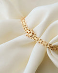 7 Inches Perfect Capricorn Link Bracelet 18K Gold 1969