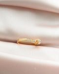 Stunning Princess Solitaire Diamond Ring Sixze 6.75 18K Gold
