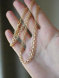 Gorg Vintage Star Link Necklace 18K Gold 1970s