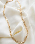 18.85 Inches Italian Vintage Link Chain 18K Gold