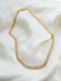 Perfect Star Link Necklace Swedish Vintage Mid 1900s 18K Gold