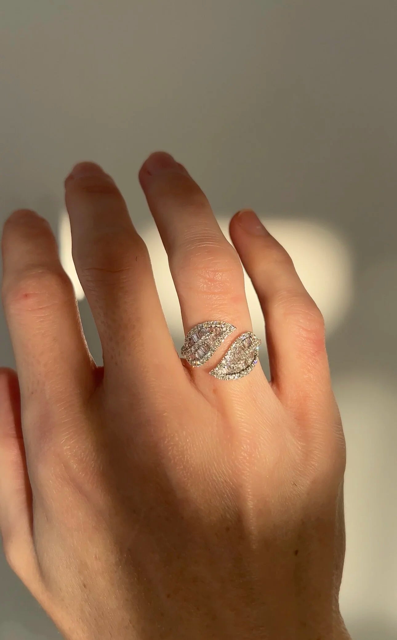One of a Kind Diamond Dream Ring 18K White Gold