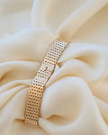 The Perfect Vintage Brick Link Bracelet 14K Gold 1960