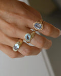 Amazing Vintage Aquamarine Rings 14K Gold