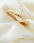 Stunning Diamond And Pastel Sapphire Bangle 18K Gold