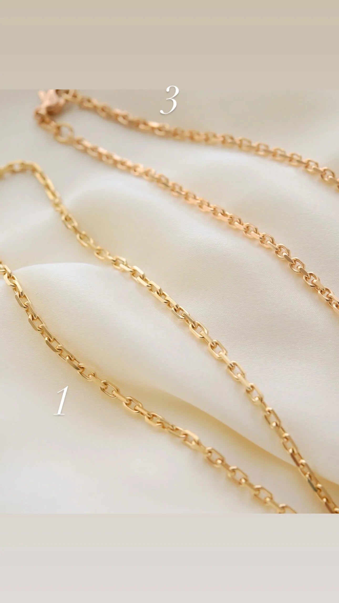 Italian Vintage Biker Chain 18K Rose Gold