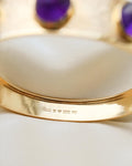 The Most Stunning Thing of Amethyst Cabochon Beauty 18K Gold 1965