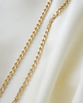 Long 40 Grams Vintage Curb Link Chain 18K Gold