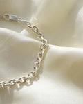 Danish Vintage Anchor Link Bracelet Silver